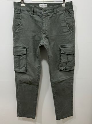 Pantalones Cargo Silbon Verde Oliva