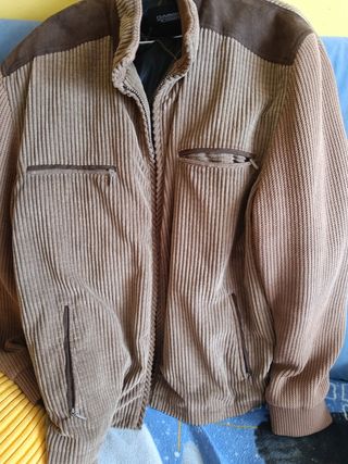 Cazadora Pana Hombre Talla XXL Marrón