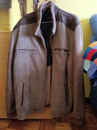 Cazadora Pana Hombre Talla XXL Marrón