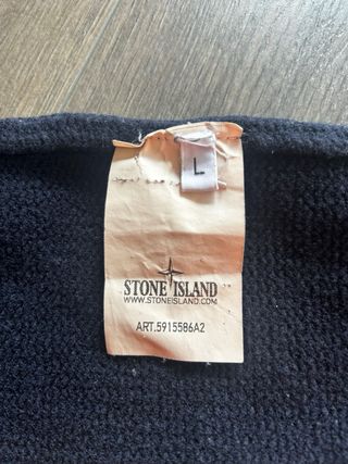 Vintage Jersey Stone Island Azul Oscuro 