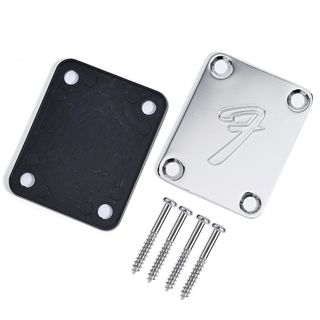 Placa Unión Mástil Guitarra Bajo Logo F Fender