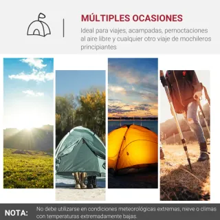 Tienda Campaña 2-3 Personas  426x206x154 cm