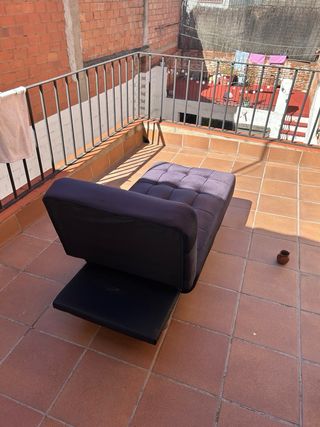 Cheslong Negro ajustable/reclinable