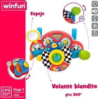 ✨ - winfun 46879 Juguete Volante bebé con luz y So