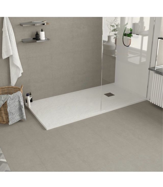 Plato de ducha rectangular de resina 80x113cm