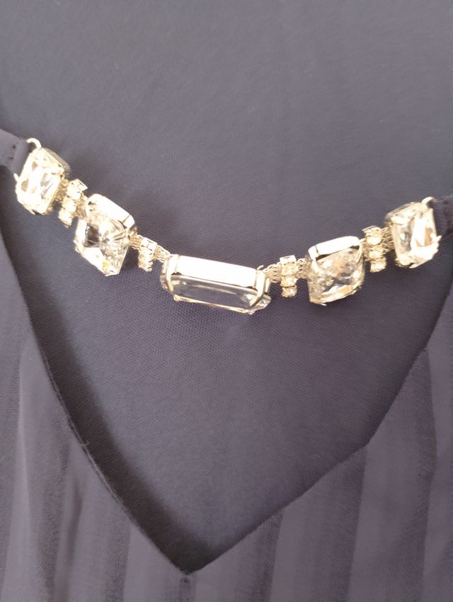 Blusa Davinchy Azul Marino Elegante