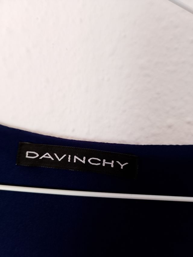 Blusa Davinchy Azul Marino Elegante