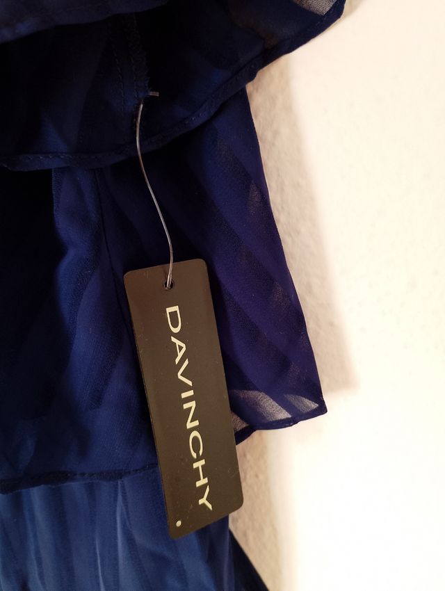 Blusa Davinchy Azul Marino Elegante