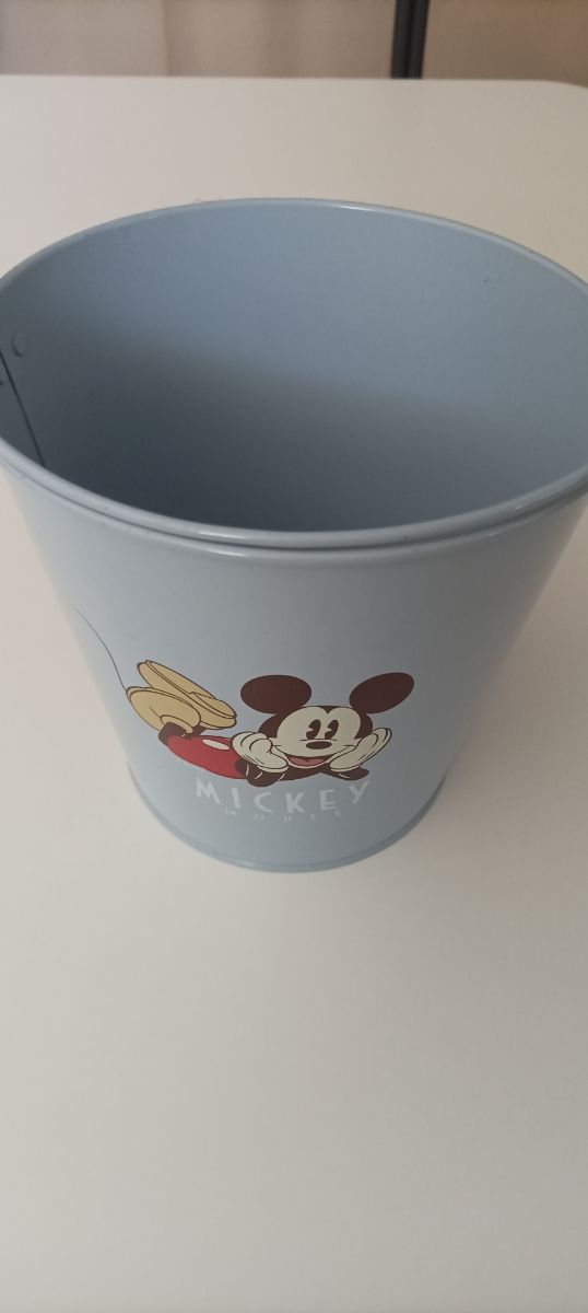 Cubo metal Disney Mickey Mouse Azul