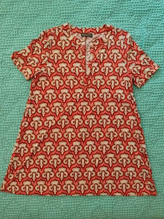 Top Maliparmi Coral, Rojo y Blanco