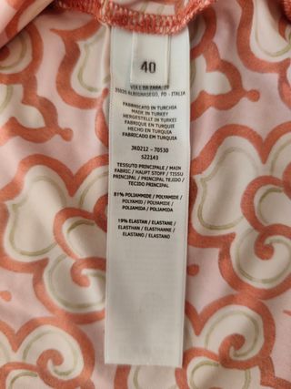 Top Maliparmi Coral, Rojo y Blanco