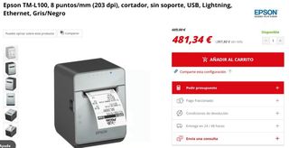 Etiquetadora/Impresora Epson TM-L100