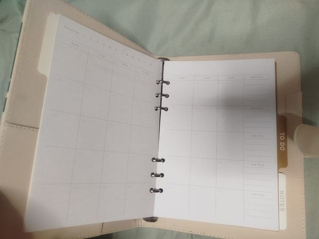 Agenda Organizador Hojas Tropicales