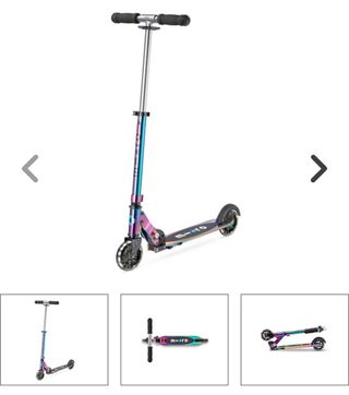 Patinete Micro LED Arcoíris
