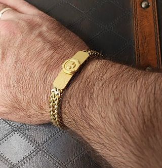 Pulsera Acero Chapado Oro