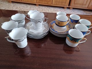 Lote de tazas de café de porcelana