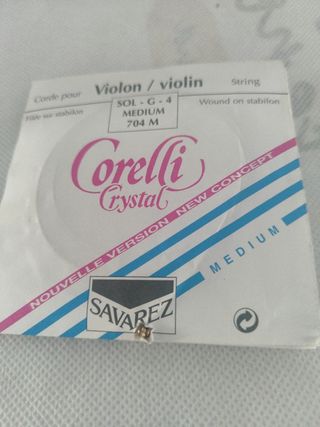 Cuerda Violín Corelli Crystal SOL G4 Medium