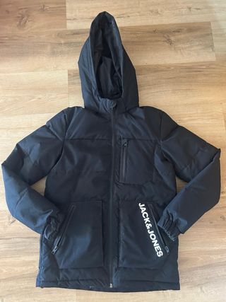 Abrigo niño Jack & Jones negro talla 164 