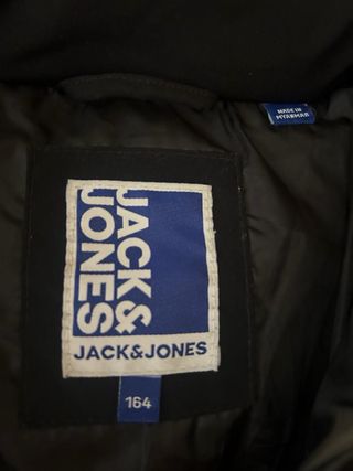 Abrigo niño Jack & Jones negro talla 164 