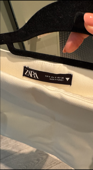 Falda pantalón Zara beige