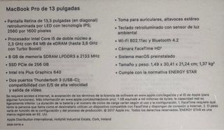 MacBook Pro 13 Plata, solo caja