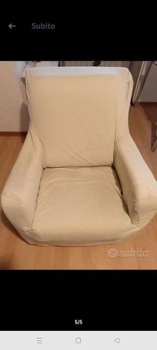 Poltrona relax Poltronesofà beige tessuto