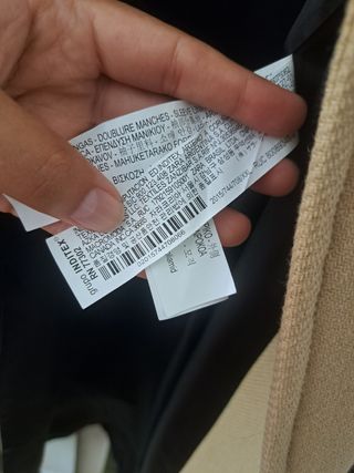 Abrigo Zara Lana Manteco Mujer XL