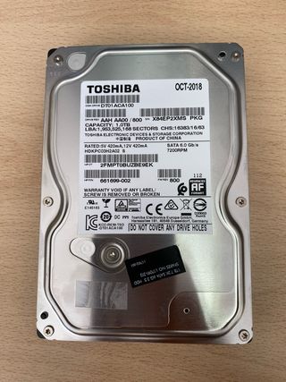 Pack 10 discos duros Toshiba 1TB HDD 3.5 SATA