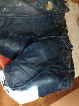 Lote de 4 vaqueros azules