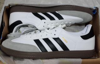 Zapatos Adidas Samba Hombre Blancos y Negros