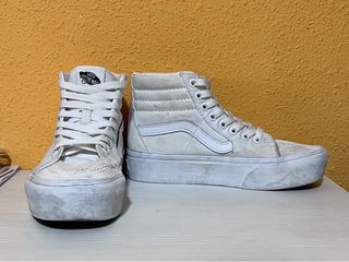 Zapatillas Vans Blancas Plataforma