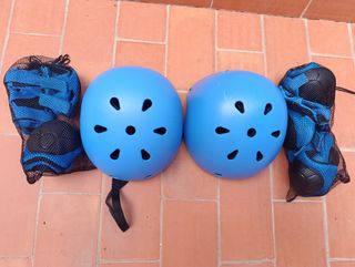 Casco y protecciones para bici/patín
