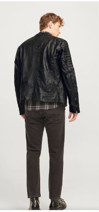 Chaqueta de cuero Jack & Jones Talla L