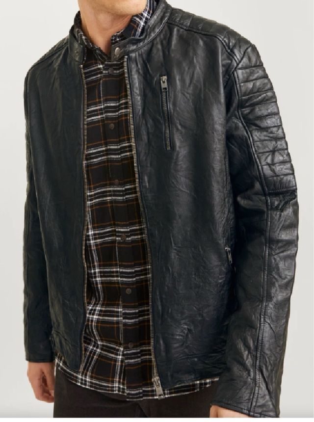 Chaqueta de cuero Jack & Jones Talla L