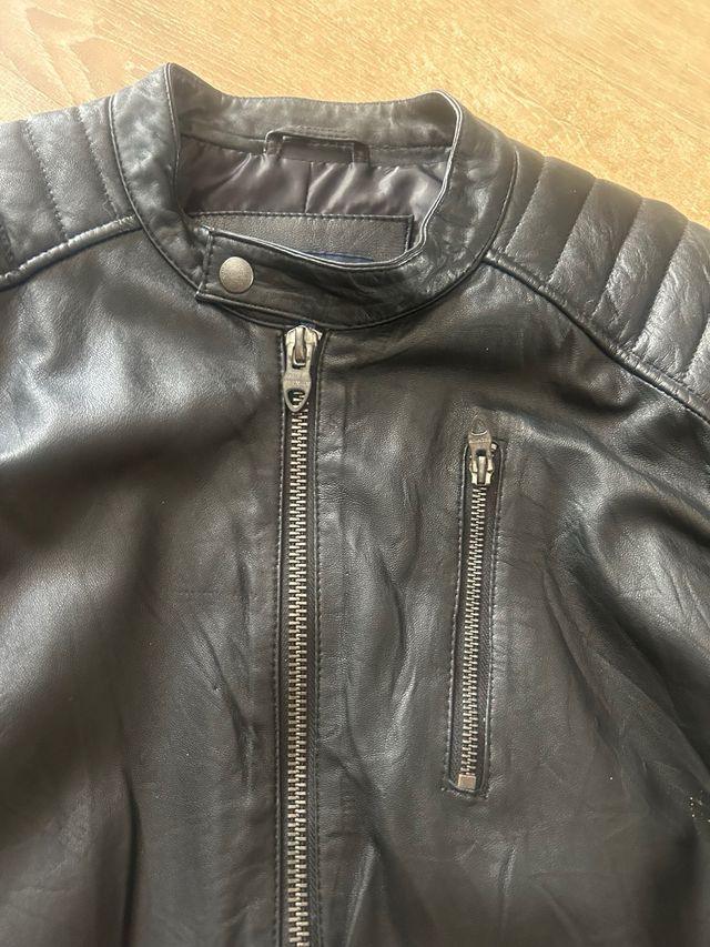 Chaqueta de cuero Jack & Jones Talla L