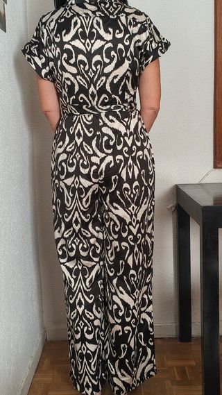 Mono Mango Negro Blanco