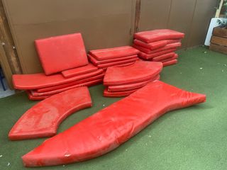 Colchonetas / Cojines Asiento Rojo