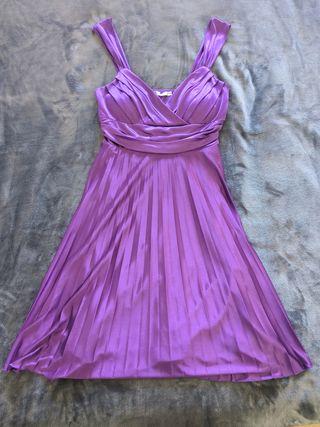 Vestido fiesta morado talla 38
