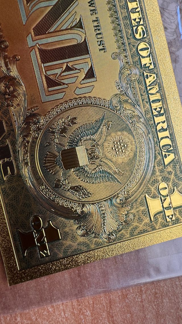 Dólar 24k Oro Laminado