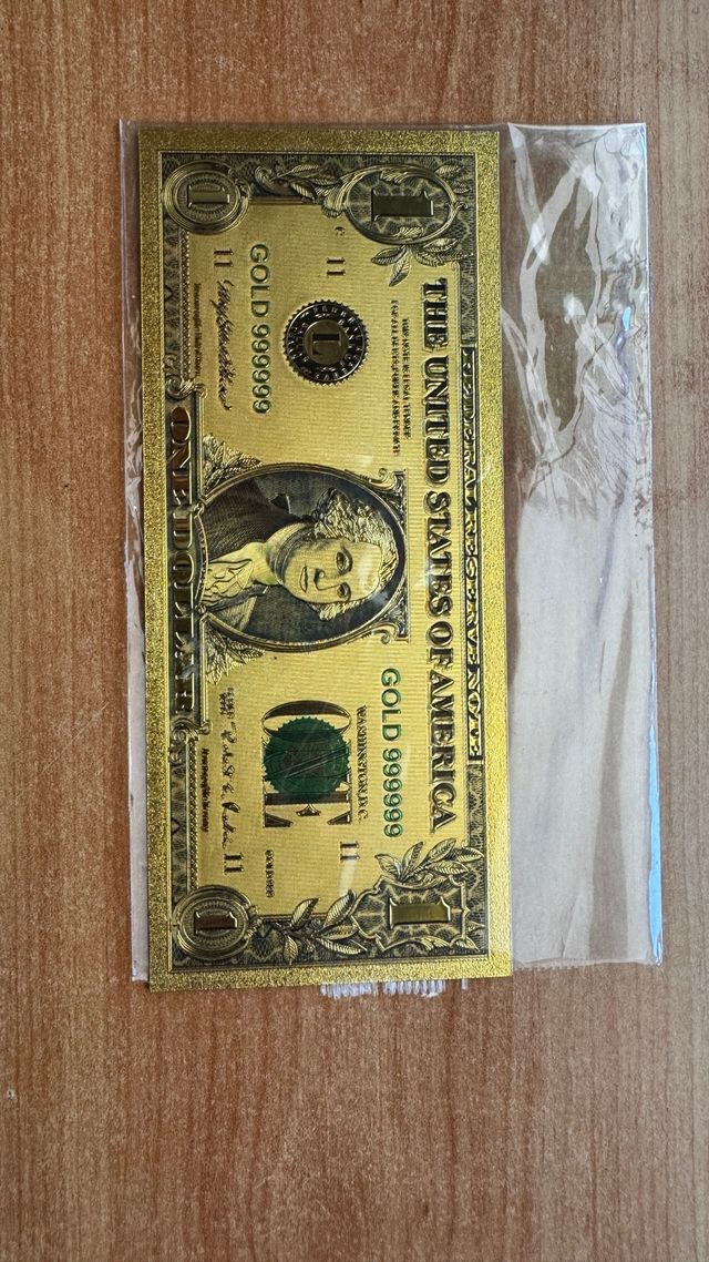 Dólar 24k Oro Laminado