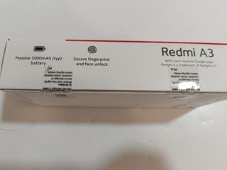 Redmi A3 con 5000mAh y huella dactilar