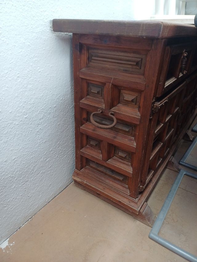 Mueble Castellano Comedor Madera Maciza Antigua