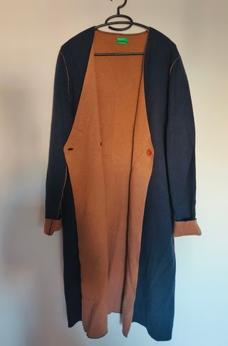 Cappotto Benetton blu in cashmere
