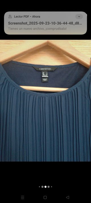 Blusa plisada