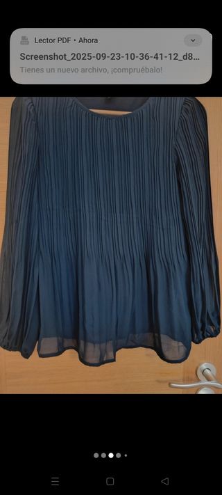 Blusa plisada