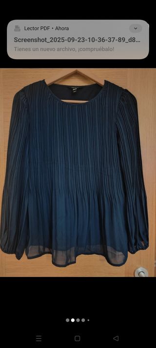 Blusa plisada
