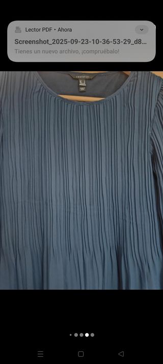 Blusa plisada