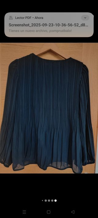Blusa plisada