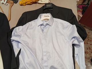 2Traje de boda gris de marca añado camisa emiddio