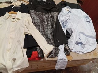 2Traje de boda gris de marca añado camisa emiddio